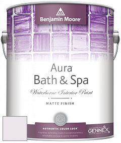 Benjamin Moore Aura 532 Bath & Spa Waterborne Interior Paint Matte Finish краска цвет NCS S 0507-R40B 