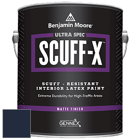 Benjamin Moore 484 Ultra Spec SCUFF-X Interior Matte Finish краска цвет RAL 5011 