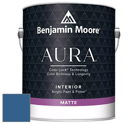 Benjamin Moore Aura 522 Interior Paint - Matte краска цвет 798 Blue Suede Shoes