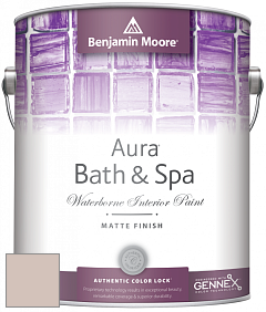 Benjamin Moore Aura 532 Bath & Spa Waterborne Interior Paint Matte Finish краска цвет 1010 Rose Dust