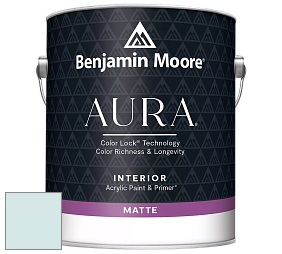Benjamin Moore Aura 522 Interior Paint - Matte краска цвет 2051-70 Crystal Blue