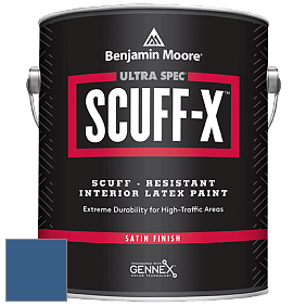 Benjamin Moore 486 Ultra Spec SCUFF-X Interior Satin Finish краска цвет 812 Blueberry Hill