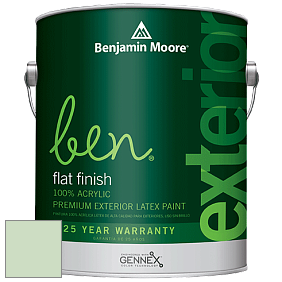 Benjamin Moore Ben 541 Waterborne Exterior Flat Finish краска цвет 561 Pistachio