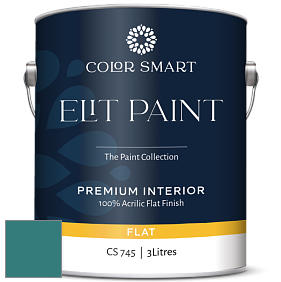 COLOR SMART CS 745 ELIT PAINT глубокоматовая моющаяся краска цвет 742 Largo Teal