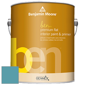 Benjamin Moore Ben W625 Premium Interior Latex Flat краска цвет 748 Blue Toile