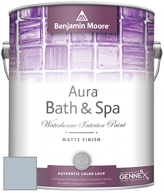 Benjamin Moore Aura 532 Bath & Spa Waterborne Interior Paint Matte Finish краска цвет NCS S 2010-R80B 