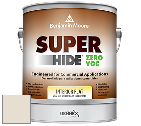 Benjamin Moore 355 Super Hide Zero Voc Interior Flat краска цвет 962 Gray Mist