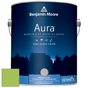 Benjamin Moore Aura 632 Waterborne Exterior Semi-Gloss Finish краска цвет 419 Malachy Green