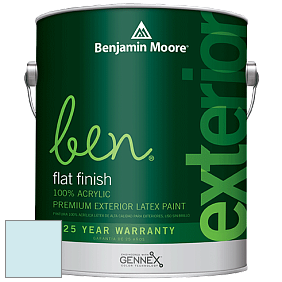 Benjamin Moore Ben 541 Waterborne Exterior Flat Finish краска цвет 2059-70 Fountain Spout