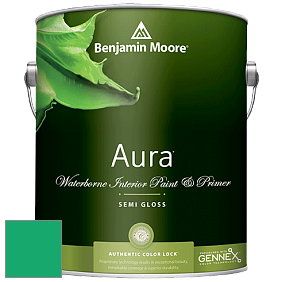 Benjamin Moore Aura 528 Waterborne Interior Semi-gloss Finish краска цвет NCS S 1565-G 