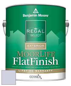 Benjamin Moore W105 Regal Select Exterior Paint-MoorLife Flat Finish краска цвет 1402 Spring Iris