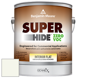 Benjamin Moore 355 Super Hide Zero Voc Interior Flat краска цвет OC-122 Cotton Balls