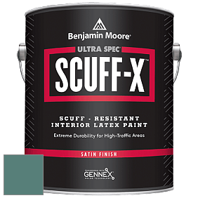 Benjamin Moore 486 Ultra Spec SCUFF-X Interior Satin Finish краска цвет 678 Pacific Rim