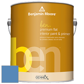 Benjamin Moore Ben W625 Premium Interior Latex Flat краска цвет 818 Watertown
