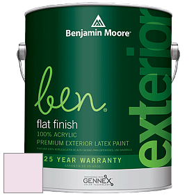 Benjamin Moore Ben 541 Waterborne Exterior Flat Finish краска цвет 2077-70 I Love You Pink