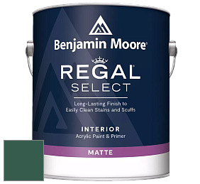 Benjamin Moore 548 IRegal Select Interior Paint - Matte краска цвет 2043-10 Absolute Green