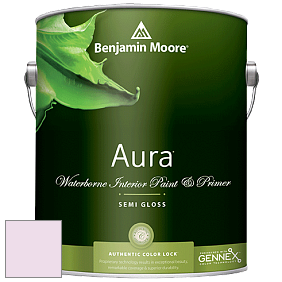 Benjamin Moore Aura 528 Waterborne Interior Semi-gloss Finish краска цвет 2075-70 Charming Pink