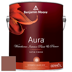 Benjamin Moore Aura 526 Waterborne Interior Satin Finish покрытие цвет 2094-30 Giant Sequoia