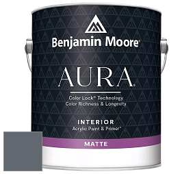 Benjamin Moore Aura 522 Interior Paint - Matte краска цвет 1630 Ocean Floor