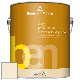 Benjamin Moore Ben W625 Premium Interior Latex Flat краска цвет 921 San Diego Cream