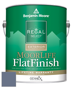 Benjamin Moore W105 Regal Select Exterior Paint-MoorLife Flat Finish краска цвет 1427 French Violet