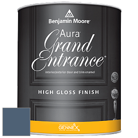 Benjamin Moore Aura 148 Grand Entrance High Gloss эмаль цвет 840 Kensington Blue