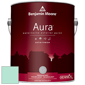 Benjamin Moore Aura 631 Waterborne Exterior Satin Finish краска цвет 611 Springtime Green