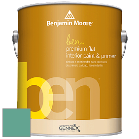 Benjamin Moore Ben W625 Premium Interior Latex Flat краска цвет 649 Captivating Teal