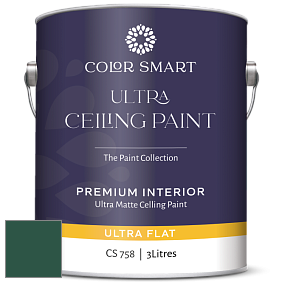 COLOR SMART CS 758 ULTRA CEILING PAINT ультраматовая краска цвет RAL 6028 