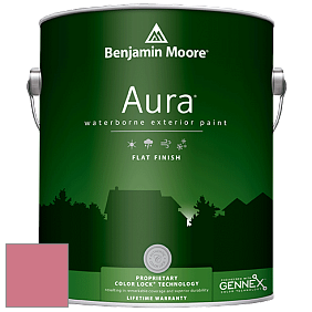 Benjamin Moore Aura 629 Waterborne Exterior Flat Finish краска цвет 2007-40 Coral Essence