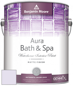 Benjamin Moore Aura 532 Bath & Spa Waterborne Interior Paint Matte Finish краска цвет 2071-70 Misty Lilac