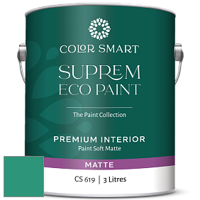 COLOR SMART CS 619 SUPREM ECO PAINT матовая краска цвет 608 Erin Green