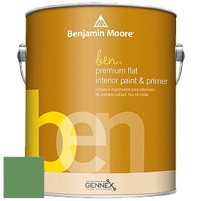 Benjamin Moore Ben W625 Premium Interior Latex Flat краска цвет NCS S 3050-G20Y 
