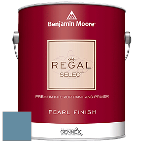 Benjamin Moore 550 Regal Select Waterborne Interior Pearl Finish краска цвет 1678 Blue Nose