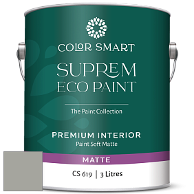 COLOR SMART CS 619 SUPREM ECO PAINT матовая краска цвет 1482 Sabre Gray