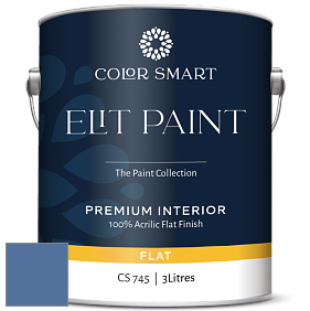 COLOR SMART CS 745 ELIT PAINT глубокоматовая моющаяся краска цвет NCS S 4040-R80B 