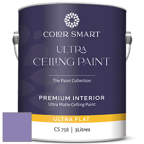 COLOR SMART CS 758 ULTRA CEILING PAINT ультраматовая краска цвет 1398 Charmed Violet