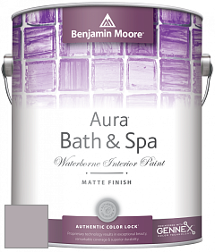 Benjamin Moore Aura 532 Bath & Spa Waterborne Interior Paint Matte Finish краска цвет 1446 Dusk to Dawn