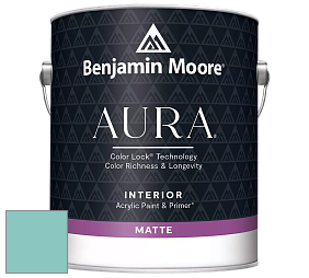Benjamin Moore Aura 522 Interior Paint - Matte краска цвет 669 Oceanic Teal