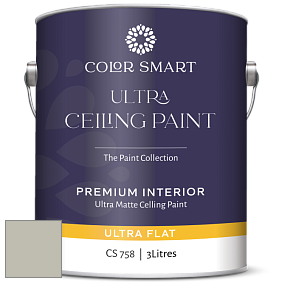 COLOR SMART CS 758 ULTRA CEILING PAINT ультраматовая краска цвет 2141-50 Horizon Gray