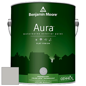 Benjamin Moore Aura 629 Waterborne Exterior Flat Finish краска цвет 1466 Smoke Embers