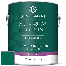 COLOR SMART CS 619 SUPREM ECO PAINT матовая краска цвет RAL 6016 