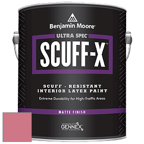 Benjamin Moore 484 Ultra Spec SCUFF-X Interior Matte Finish краска цвет 2007-40 Coral Essence