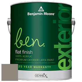 Benjamin Moore Ben 541 Waterborne Exterior Flat Finish краска цвет 1476 Squirrel Tail