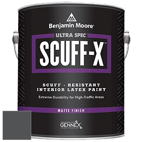 Benjamin Moore 484 Ultra Spec SCUFF-X Interior Matte Finish краска цвет 1596 Nightfall