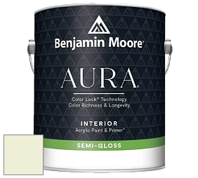 Benjamin Moore Aura 528 Waterborne Interior Semi-gloss Finish краска цвет 2029-70 Frosty Lime