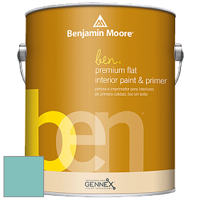 Benjamin Moore Ben W625 Premium Interior Latex Flat краска цвет RAL 6027 