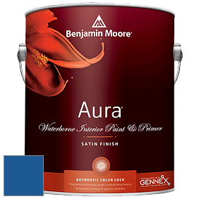 Benjamin Moore Aura 526 Waterborne Interior Satin Finish покрытие цвет NCS S 3560-R80B 