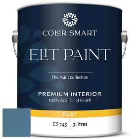 COLOR SMART CS 745 ELIT PAINT глубокоматовая моющаяся краска цвет 1679 Bedford Blue