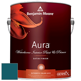 Benjamin Moore Aura 526 Waterborne Interior Satin Finish покрытие цвет NCS S 5540-B10G 